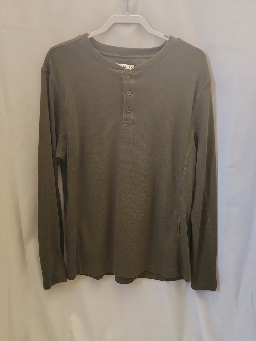 Magellan Outdoors Olive Long Sleeve Henley